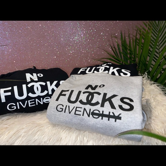 No f*** given designee inspired hoodie - Picture 2 of 3